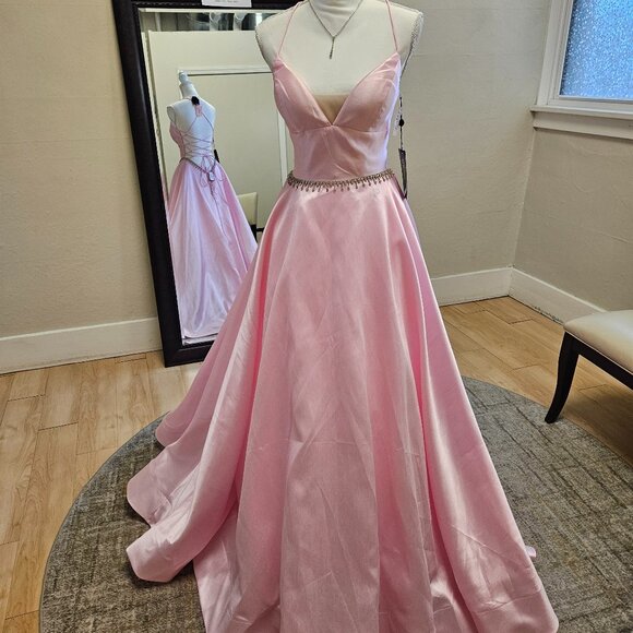 NWT Size 10 Light Pink Sherri Hill Gown (BELT not included) - Picture 1 of 7